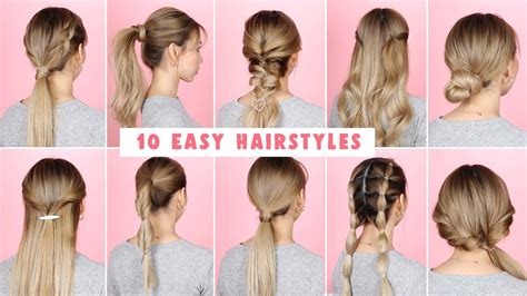10 Easy Hairstyles For Long Hair Youtube