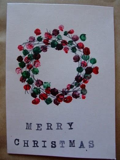 To make, start with two pieces of cardstock: Pinky Fingerprint Christmas Wreath - My Kid Craft