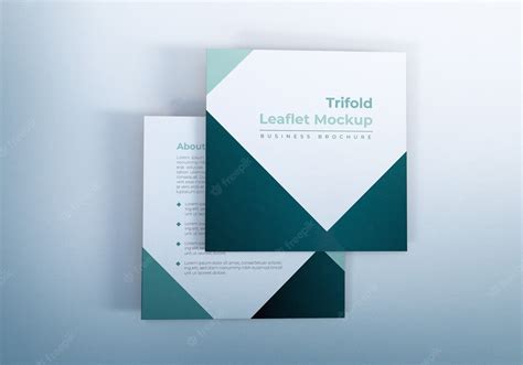 Premium Psd Simple Trifold Leaflet Mockups Design