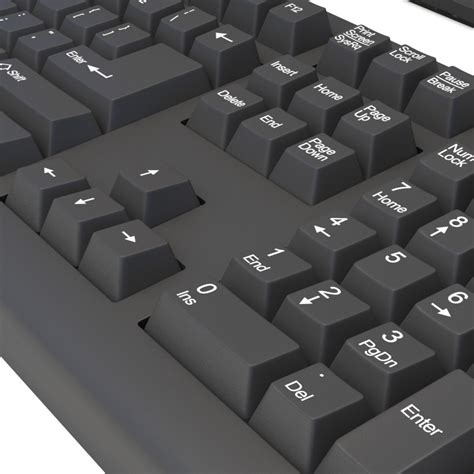 Computer Monitor Keyboard Mouse 3d Model 10 Max Fbx Obj 3ds Free3d