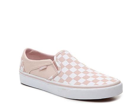 Pink Slip On Vans Beige Vans Pink Shoes Fancy Sneakers Sneakers