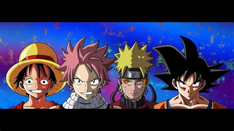 Goku Naruto Luffy Natsu My Hero Squad Speed Drawing Youtube