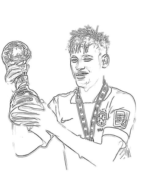 Neymar coloring pages