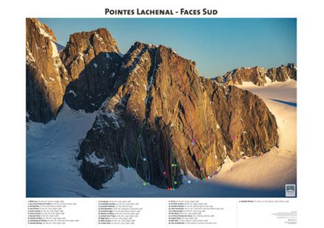Pointes Lachenal Faces Sud Mont Blanc Lines