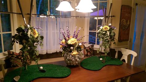Soothe or prevent those aches with specialty golf gloves complete with copper inserts, so he can play as often as he wants, worry free. Golf themed party table decorations | Table decorations ...