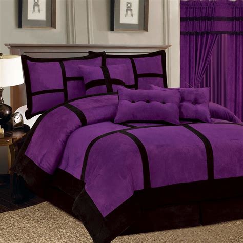 Chic Home Anna 8 Piece Comforter Set Purple Bedrooms Purple Bedding Comforter Sets