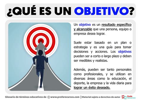 Qu Es Un Objetivo Definici N De Objetivo