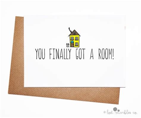 Funny New House Card Housewarming Card Congrats By Lostmarblesco New