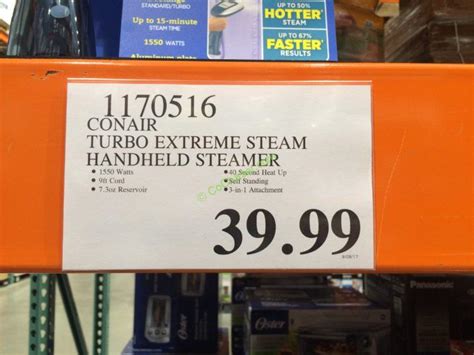 112m consumers helped this year. Conair Turbo Extreme Steam Handheld Steamer - CostcoChaser