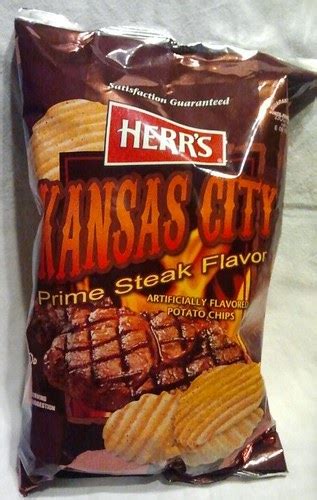 Daves Cupboard Herrs Kansas City Prime Steak Flavor Potato Chips