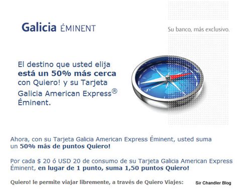 For the execution of benefits in the latin american region related to travel and lifestyle for issuing banks of american express. Banco Galicia y Aerolíneas Plus: Cambio en el cambio