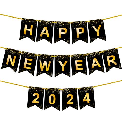Buy Katchon Happy New Year Banner 2024 Large 10 Feet Happy New