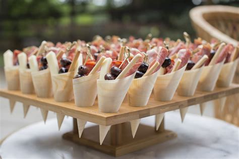 We're here to help you every step of the way as you get organized to plan the best day ever. Charcuterie Cones | Appetizers for party, Individual appetizers, Wedding appetizers