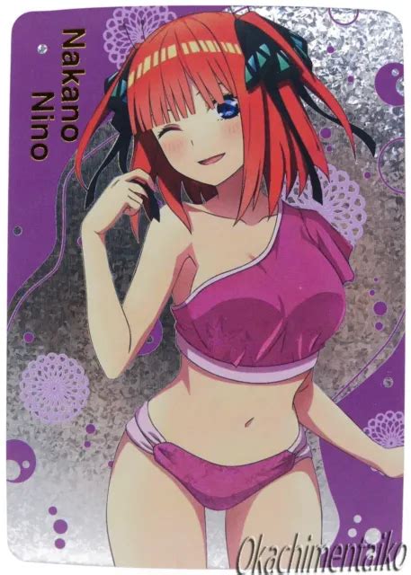Carte Sexy Card Waifu Manga Anime Naked Doujin Nude Nino Nakano