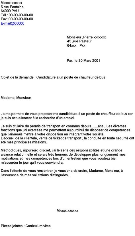 Exemple de lettre de motivation : Type De Lettre De Motivation Pour Un Emploi - Lettre Modele