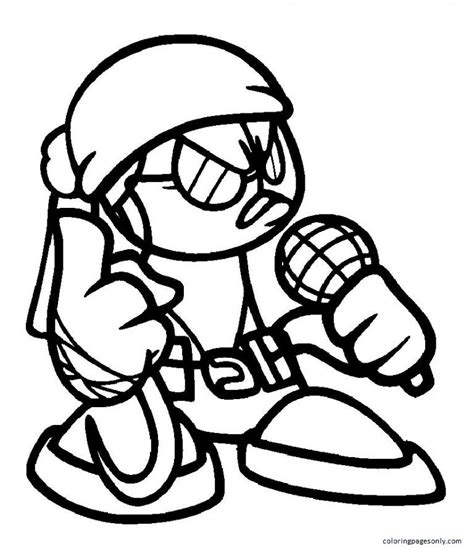 Hank Friday Night Funkin Coloring Pages