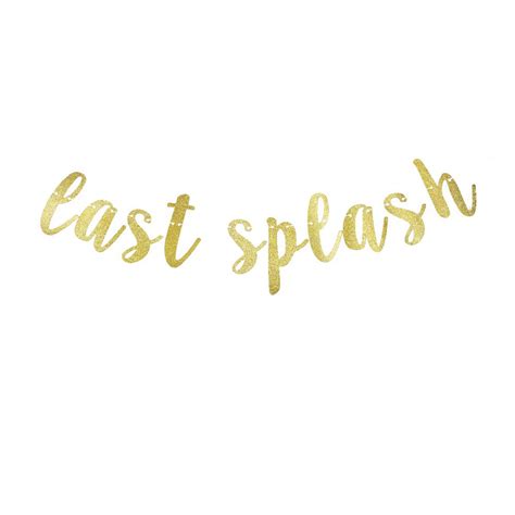 buy last splash gold glitter banner for bachelorette party bridal shower decorations backdrops