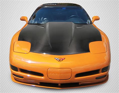 Carbon Fiber Hood Body Kit For 2000 Chevrolet Corvette 0 1997 2004