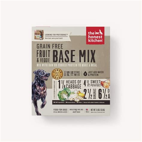 Here's why pups and their humans love our dehydrated base mixes! The Honest Kitchen Grain Free Fruit and Veggie Dehydrated ...