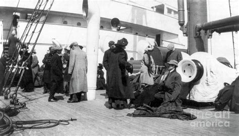 Titanic Survivors On The Carpathia Photograph By Library Of Congress Science Photo Library
