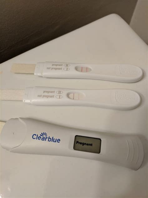 Real Positive Pregnancy Test A Young Man Takes A Pregnancy Test And All In One Photos
