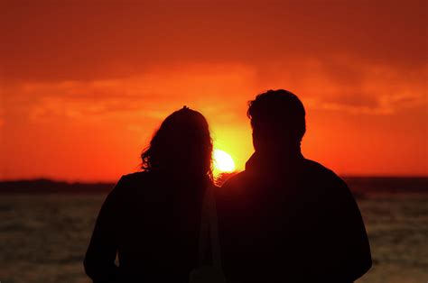 Couple In Love Watching Sunset Photograph By Ioan Panaite Pixels