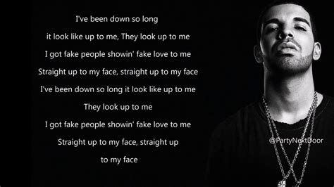 Ok, ok, we kid, but if you really don't believe us when we say that there are actually a ton of rap lyrics that are sweet and even tender, check out these quotes from popular songs as proof. Drake - Fake Love (Lyrics) - YouTube