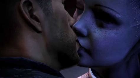 Mass Effect 3 Liaras Galactic Record Romance Scenes Youtube