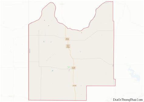Map Of Roger Mills County Oklahoma