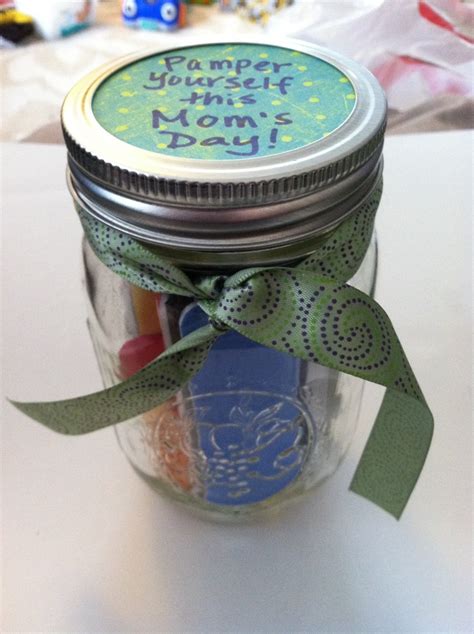 We love diy mason jar gifts because they can easily be personalized and customized in so many fun and creative ways. Pamper yourself this Mother's Day! Mason jar gift complete ...