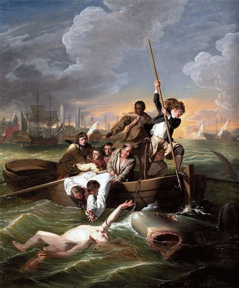 Brook watson, the swimmer in the painting, was only 14 at the time. Watson and the Shark