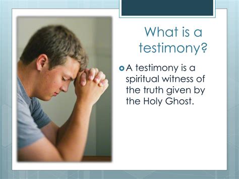 PPT How Can I Strengthen My Testimony PowerPoint Presentation Free