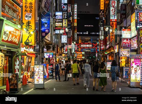 view of kabukicho street at night the famous tokyo s red light district tokyo shinjuku japan