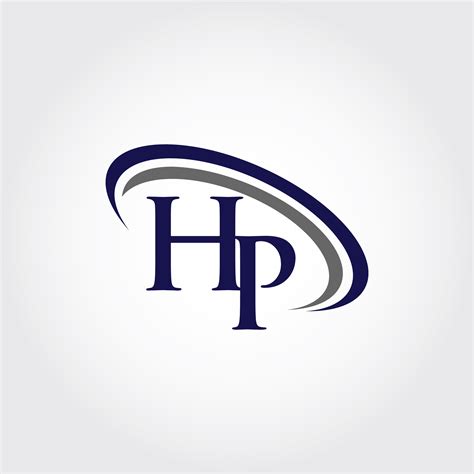 Monogram Hp Logo Design By Vectorseller Thehungryjpeg