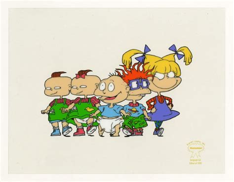 Rugrats Tommy Chuckie Angelica Phil And Lil Limited Edition Sericel