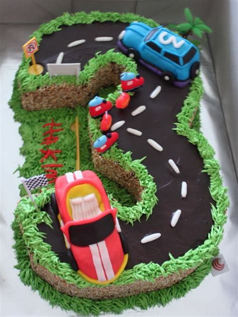 It's almost impossible not to feel happy when you see the fun pop of rainbow confetti! amazing road cake birthday for boys Amazing Birthday Cakes ...