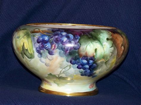 Anchor hocking monaco cake set with ribbed dome. Limoges Punch Bowl with Grapes from southernclassics on ...