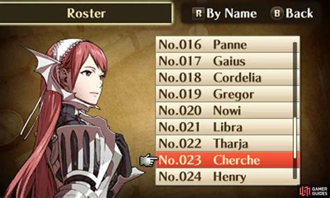 Cherche Main Characters Part 2 Character Guide Fire Emblem