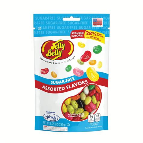 jelly belly jelly beans candy sugar free 10 assorted flavors 8 25 oz bag