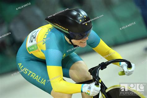 Anna Meares Of Australia In Action During The Womens Sprint Qualifying Of The Rio 2016 Olympic