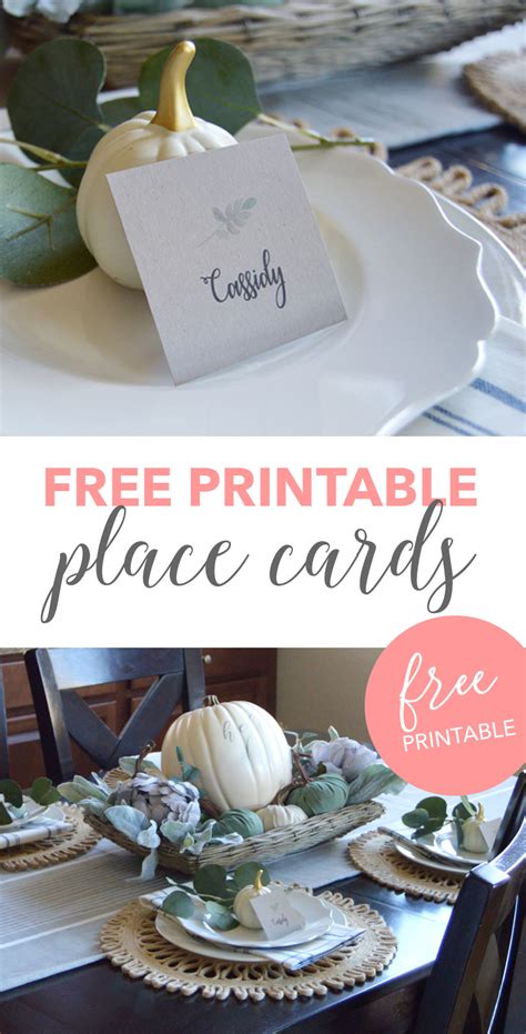 Our template gallery features more than 100 place card templates for any occasion. Printable Place Cards - A Heart Filled Home | DIY & Home Decor