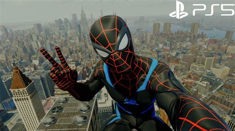Spider Man Remastered Secret War Suit Free Roam Gameplay Performance Rt Mode Youtube