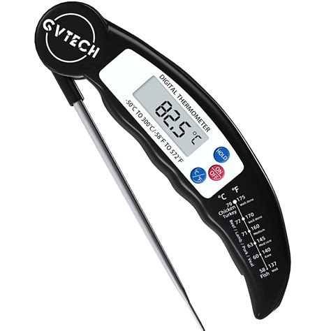 Food Thermometer Digital Instant Read Meat Thermometer Foldable Long