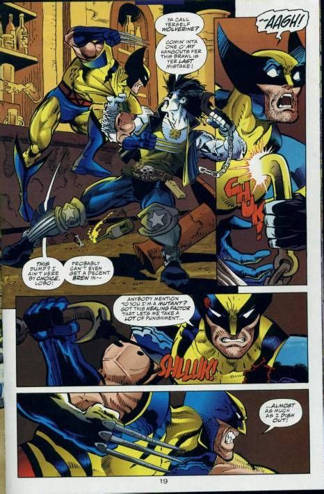 Wolverine Vs Lobo Marvel Vs Dc Villains Party Four Hundred Arte Dc