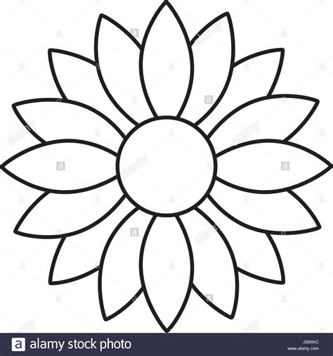 Download cute sunflower decorative icon Stock Vector Art ...