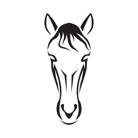 Head Face Horse Logo Design Vector Graphic Symbol Icon Sign