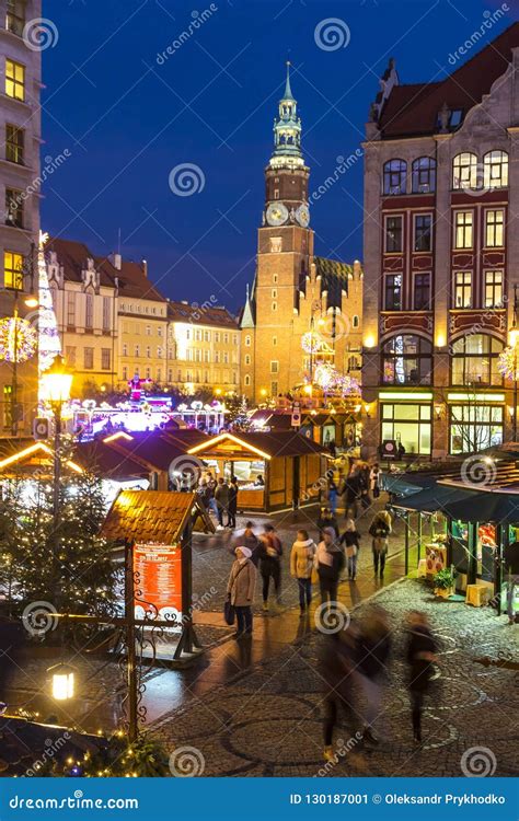 Christmas Market In Wroclaw Poland Editorial Photo Image Of Culture