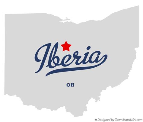 Map Of Iberia Oh Ohio