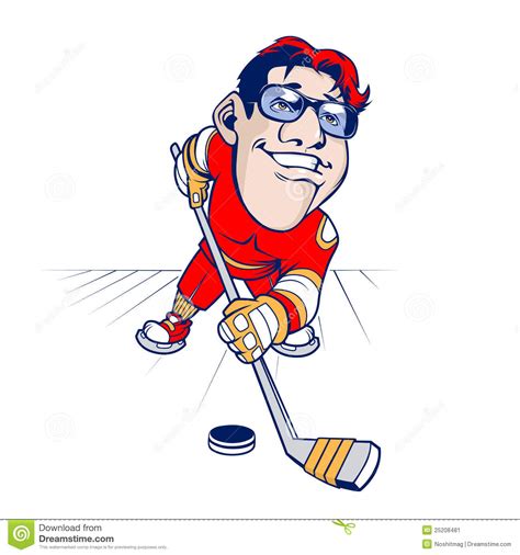 The schertz city council will conduct three public hearings on tuesday, june 8 at 6:00 p.m. Karikatur-Hockeyspieler vektor abbildung. Illustration von ...