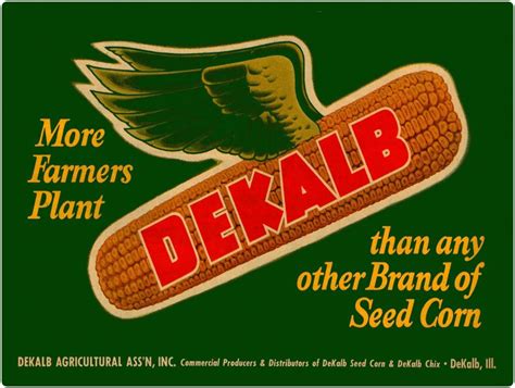 Dekalb Seed Corn Reproduction Collectible Metal Sign American Ikons